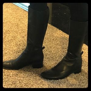 Mannfacture d’essai size 38 black leather boots